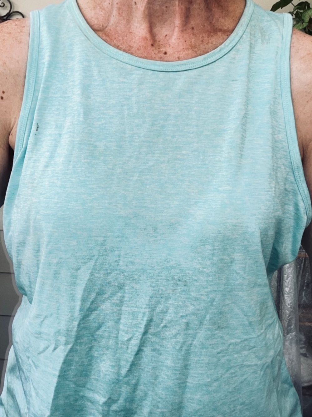 Light Aqua Sleeveless Tank Top| Soft Casual Summer Shirt | Women’s